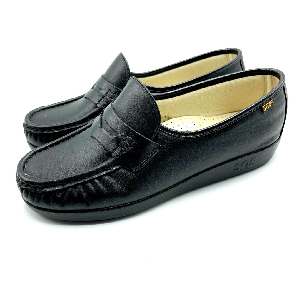 SAS Classic Black Slip On